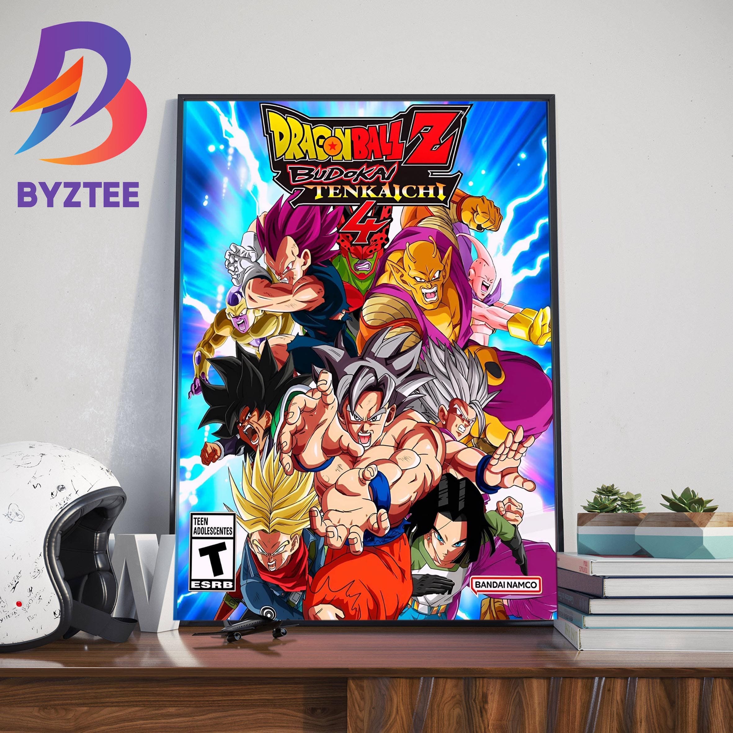 Dragon Ball Z Budokai Tenkaichi 4 Official Poster Wall Decor Poster Canvas  - Byztee