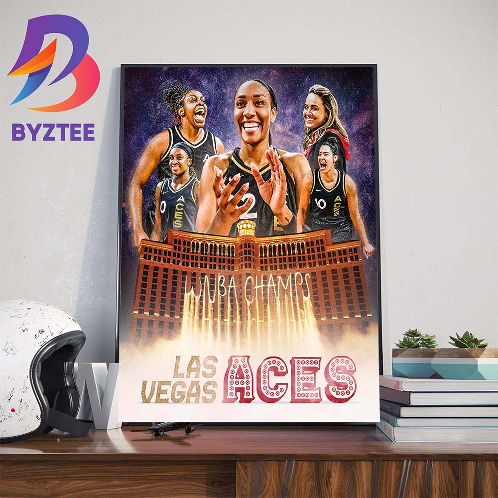 Back To Back 2022 2023 WNBA Champions Are Las Vegas Aces Wall