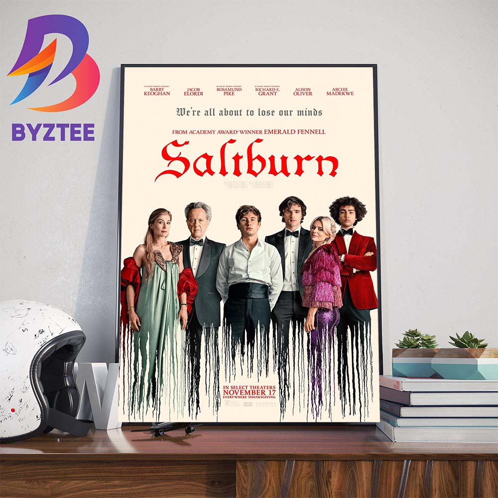 New Poster For Saltburn Movie Wall Decor Poster Canvas - Byztee