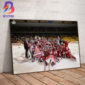 2023 NCAA Womens Hockey National Champions Are Wisconsin Badgers Decor Poster Canvas