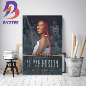 2023 Naismith Womens College Defensive Player Of The Year Is Aliyah Boston Decor Poster Canvas