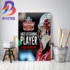 Carolina Hurricanes Brent Burns 52 Most Points In A Season Decor Poster Canvas