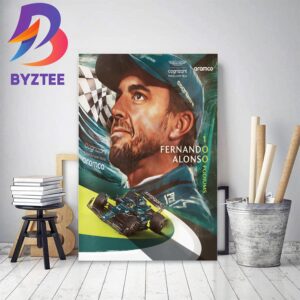 Fernando Alonso 100 F1 Podiums Decor Poster Canvas