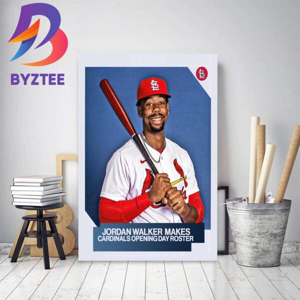 Jordan Walker Makes St Louis Cardinals Opening Day Roster Decor Poster Canvas