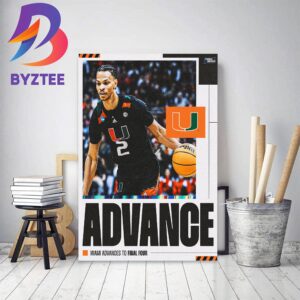 Miami Advances To NCAA Final Four Bound 2023 Decor Poster Canvas