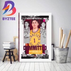Mike Mitchell Jr Committed To Minnesota Decor Poster Canvas