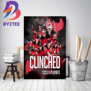 New Jersey Devils Are Bound For The Stanley Cup Playoffs 2023 Decor Poster Canvas