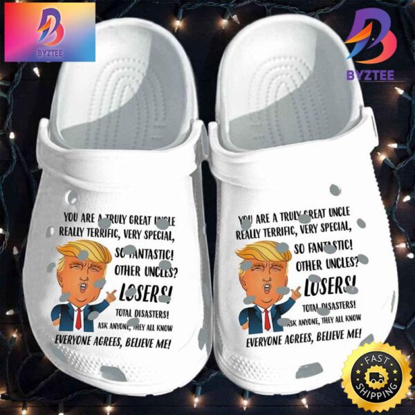 President Trump Funny Uncle Brother Mothers Day Crocs Crocband Clog