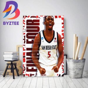 San Diego State Aztecs Mens Basketball Are 2023 NCAA Final Four Bound Decor Poster Canvas
