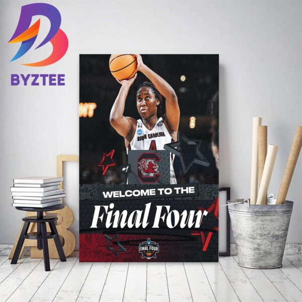South Carolina Gamecocks Womens Basketball Welcome To The 2023 NCAA Final Four Bound Decor Poster Canvas