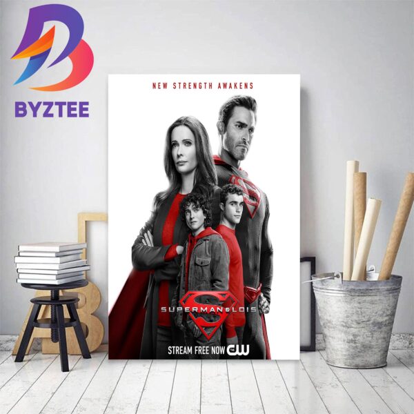 Superman And Lois New Strength Awakens Decor Poster Canvas