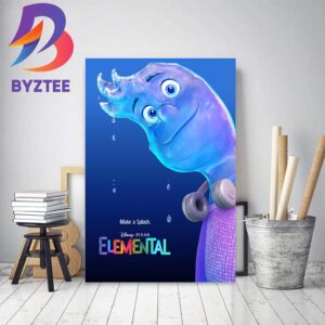 Wade Voiced By Mamoudou Athie In Elemental Of Disney And Pixar Decor Poster Canvas