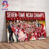 Wisconsin Badgers Are The 2023 NCAA Womens Hockey National Champions Decor Poster Canvas