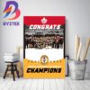 2022 2023 Golden Horseshoe Conference Champions Are Hamilton Kilty Bs Decor Poster Canvas