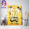 2022-23 Boston Bruins 63 Wins Most Wins In NHL History Decor Poster Canvas
