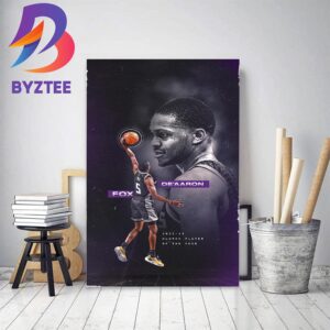2022-23 NBA Clutch Player Of The Year Is DeAaron Fox Decor Poster Canvas