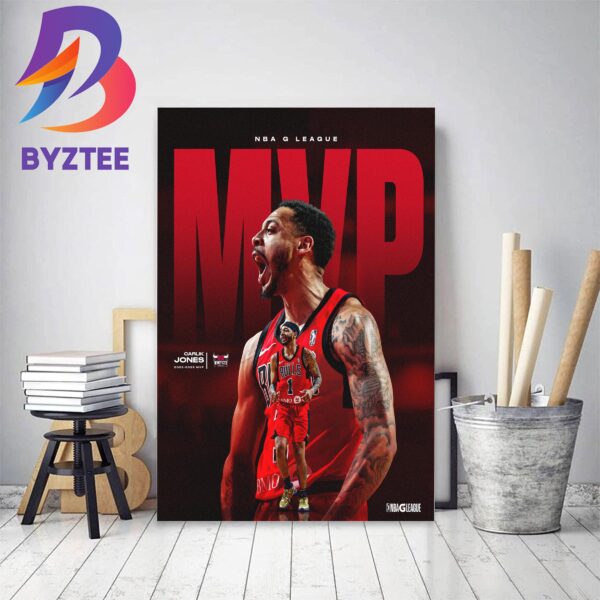 2023 KIA NBA G League MVP Is Carlik Jones Windy City Bulls Decor Poster Canvas