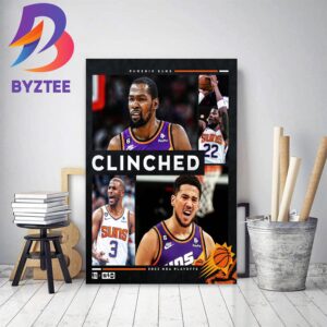 2023 NBA Playoffs Clinched Phoenix Suns Decor Poster Canvas