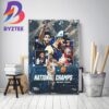 Adama Sanogo Is MOP Most Oustanding Player In NCAA National Championship Decor Poster Canvas