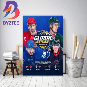 2023 NHL Global Series Returns With Toronto Maple Leafs Detroit Red Wings Ottawa Senators And Minnesota Wild Home Decor Poster Canvas