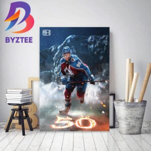 50 Goals On The Season For Mikko Rantanen Decor Poster Canvas
