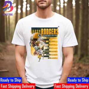 Aaron Rodgers Career Stats Green Bay Packers In NFL Unisex T-Shirt