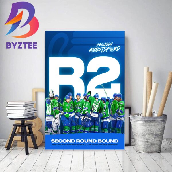 Abbotsford Canucks Second Round Of The Calder Cup Playoffs Decor Poster Canvas