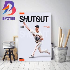 Alex Cobb Shutout With San Francisco Giants In MLB Decor Poster Canvas