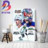 Alexandar Georgiev And Linus Ullmark 40 Most Wins In NHL Decor Poster Canvas