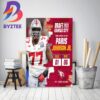 Atlanta Falcons Select Texas RB Bijan Robinson In The 2023 NFL Draft Home Decor Poster Canvas