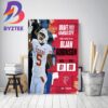 Atlanta Falcons Select Texas RB Bijan Robinson In The 2023 NFL Draft Home Decor Poster Canvas