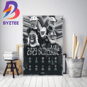 Chrome Lacrosse Club 2023 Schedule In PLL Decor Poster Canvas