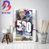 Colorado Avalanche Jack Johnson 1100 Career NHL Games Decor Poster Canvas