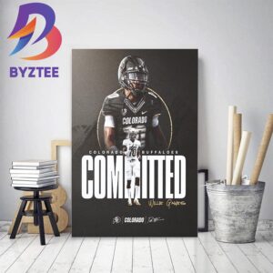 Colorado Buffaloes Committed WR Willie Gaines Decor Poster Canvas