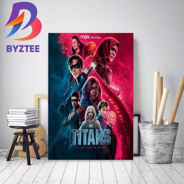DC Comics Titans Season 4 Is Final Season Official Poster Decor Poster Canvas