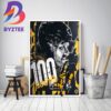 David Pastrnak 100 Point Club With Boston Bruins In NHL Decor Poster Canvas