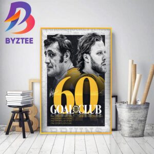 David Pastrnak 2022-23 60 Goal Club With Boston Bruins Decor Poster Canvas
