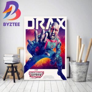 Drax In Guardians Of The Galaxy Vol 3 Marvel Studios Decor Poster Canvas