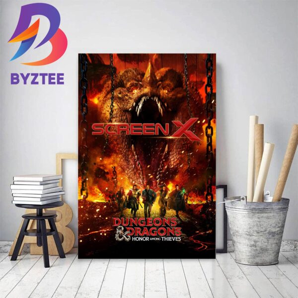 Dungeons And Dragons Honor Among Thieves ScreenX Official Poster Decor Poster Canvas