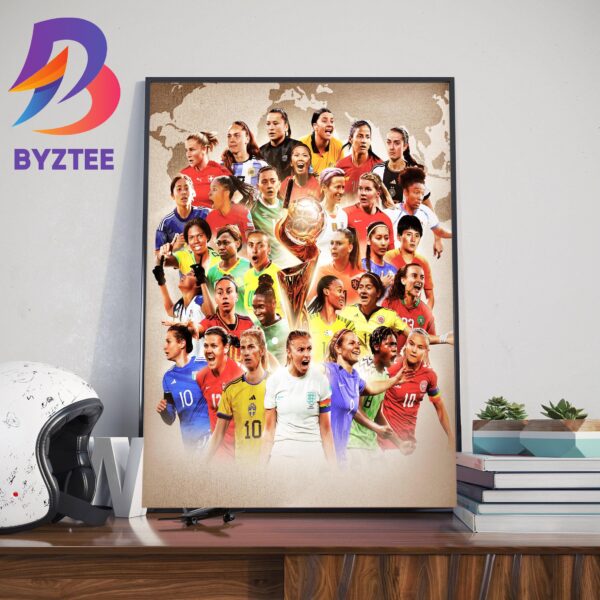 FIFA Womens World Cup 2023 Official Poster Decor Poster Canvas