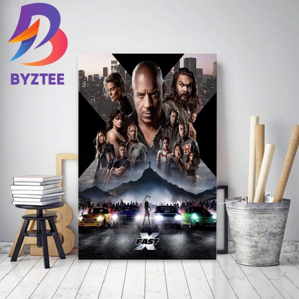 Fast X 2023 Official Poster Decor Poster Canvas - Byztee