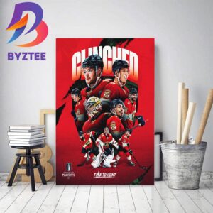 Florida Panthers Clinched 2023 Stanley Cup Playoffs Decor Poster Canvas