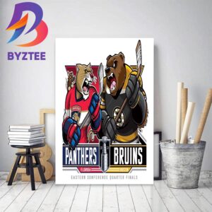 Florida Panthers Vs Boston Bruins 2023 Eastern Conference Quarter Finals Decor Poster Canvas