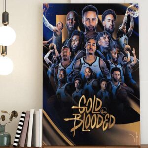 Gold Blooded Golden State Warriors Dub Nation In NBA Decor Poster Canvas