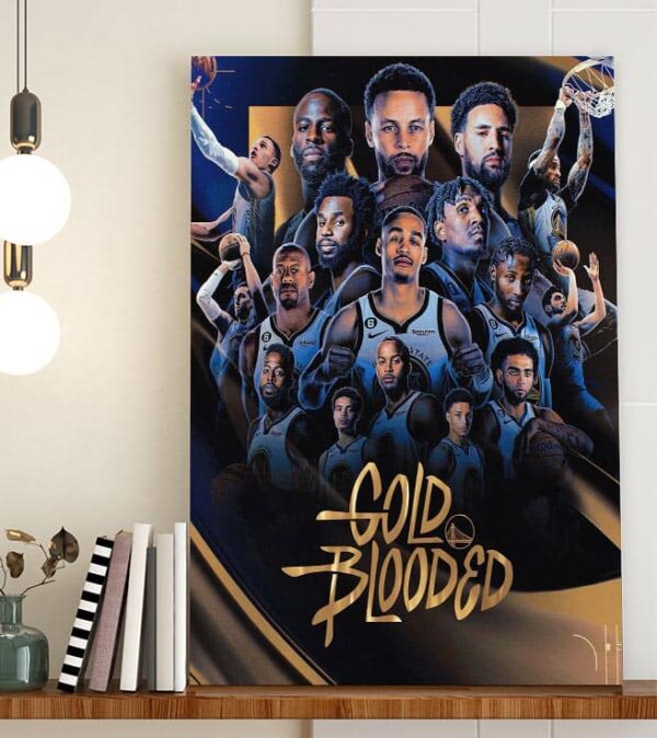 Gold Blooded Golden State Warriors Dub Nation In NBA Decor Poster Canvas