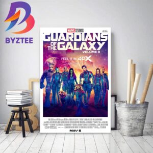 Guardians Of The Galaxy Vol 3 4DX Official Poster Decor Poster Canvas