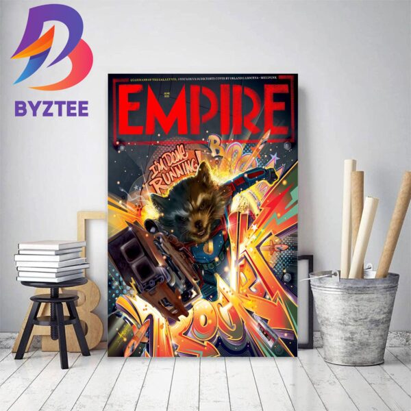Guardians Of The Galaxy Vol 3 Cover Of Empire Magazine Decor Poster Canvas