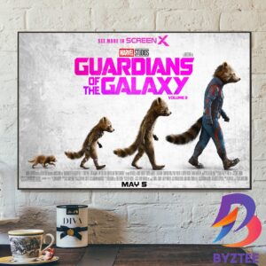 Guardians Of The Galaxy Vol 3 ScreenX Official Poster Decor Poster Canvas