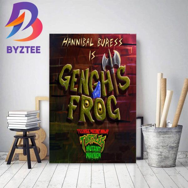 Hannibal Buress Is Genghis Frog In Teenage Mutant Ninja Turtles Mutant Mayhem Decor Poster Canvas