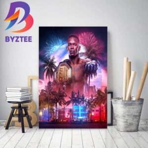 Israel Adesanya Reclaims The UFC Middleweight Crown Decor Poster Canvas
